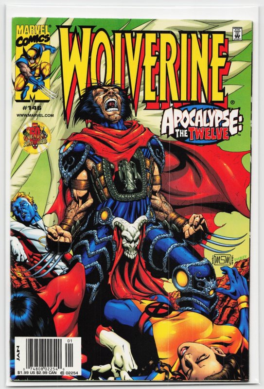Wolverine #146 (Marvel Comics, 2000), raw, ungraded comic book — front cover