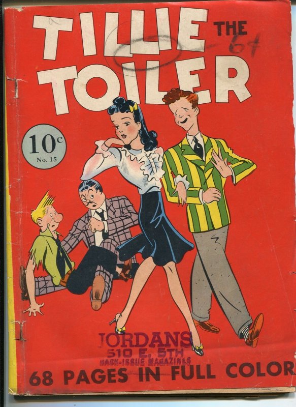 Four Color Comics #15 (Dell Comics), raw comic book in VG- condition — front cover