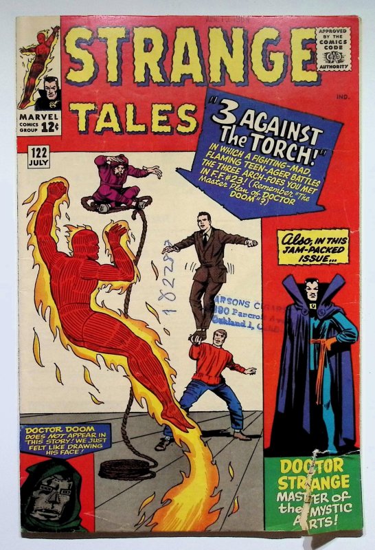 Strange Tales #122 (Marvel Comics, 1964), raw, ungraded comic book — front cover