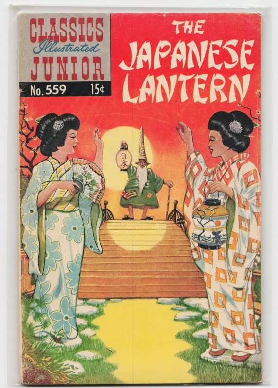 Classics Illustrated Junior #559, raw, ungraded comic book — front cover