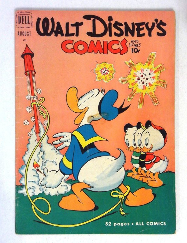 Walt Disney's Comics and Stories #131 (1951), raw comic book in VG condition — front cover