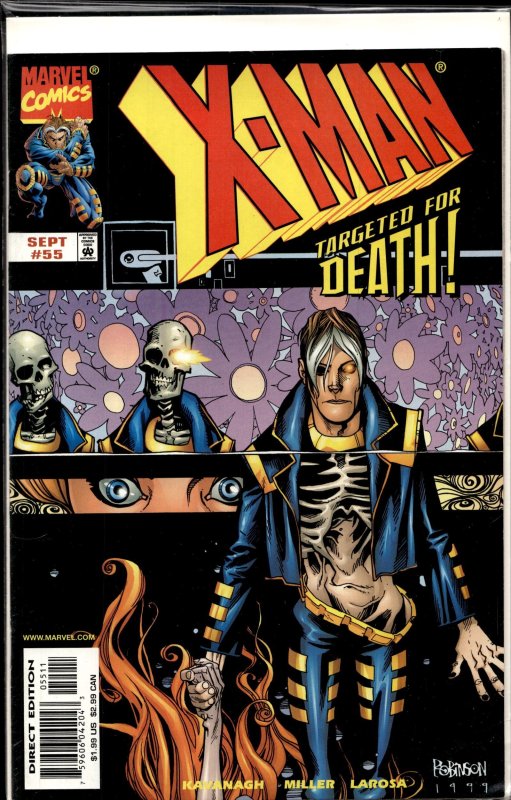 X-Man #55 (1999), raw, ungraded comic book — front cover