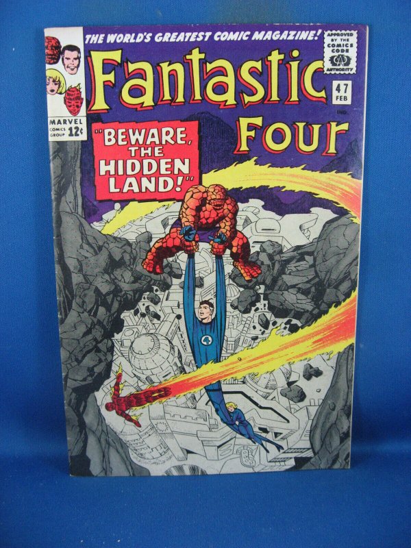 Fantastic Four #47 (Marvel Comics, 1965), raw comic book in VF condition — front cover