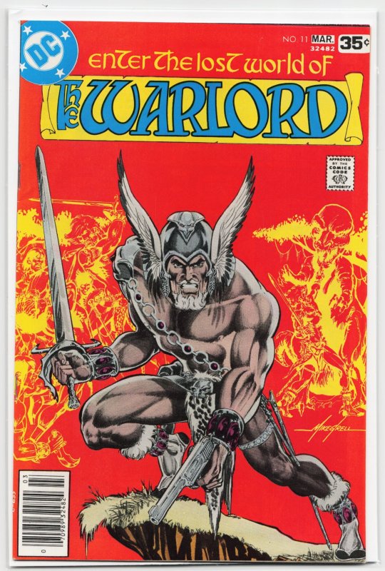 Warlord #11 (DC Comics, 1978), raw, ungraded comic book — front cover
