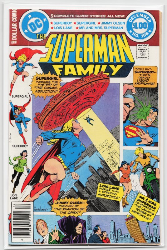 The Superman Family #198 (DC Comics, 1979), raw, ungraded comic book — front cover