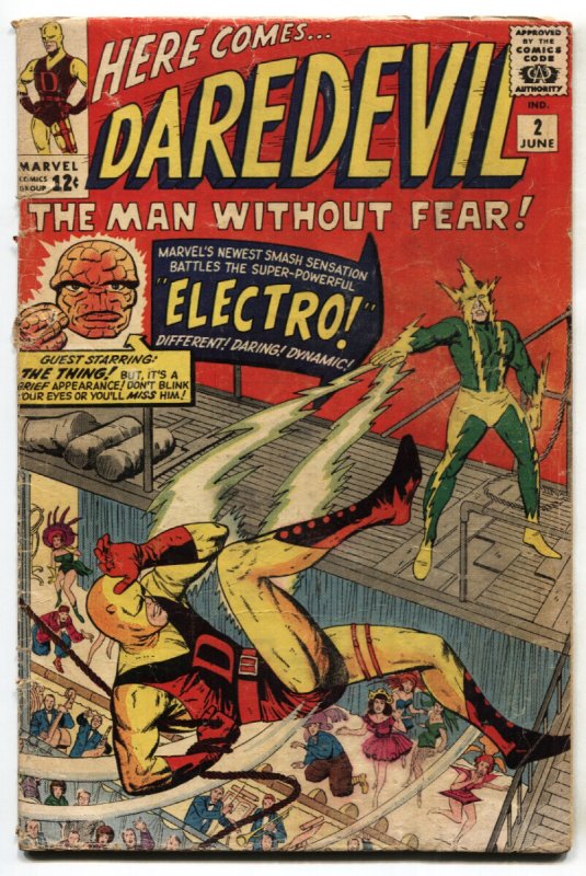 Daredevil #2 - 1964 - Marvel - G+ - Comic Book (Marvel Comics, 1964), raw, ungraded comic book — front cover