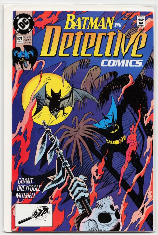 Detective Comics #621 (DC Comics, 1990), raw, ungraded comic book — front cover