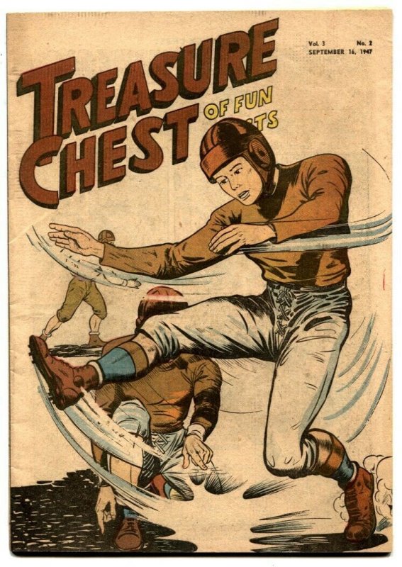 Treasure Chest Vol. 3 #2 (1947), raw, ungraded comic book — front cover