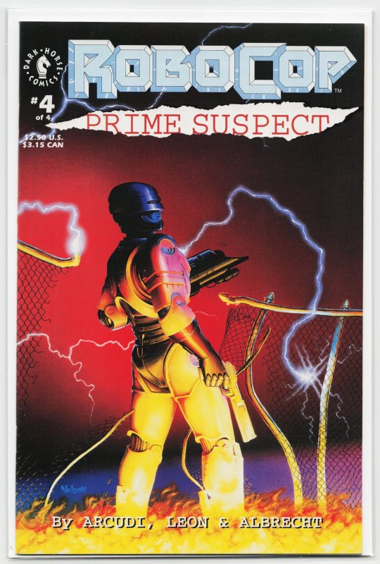 RoboCop: Prime Suspect #4 (Dark Horse Comics, 1993), raw, ungraded comic book — front cover