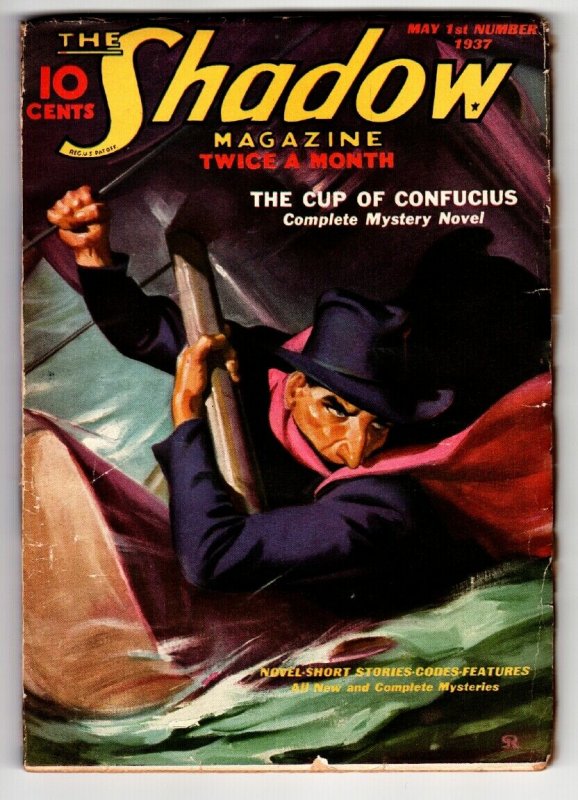 Shadow 1937 May 1 -High Grade- Street AND Smith-Rare Pulp FN (1937), raw comic book in FN condition — front cover