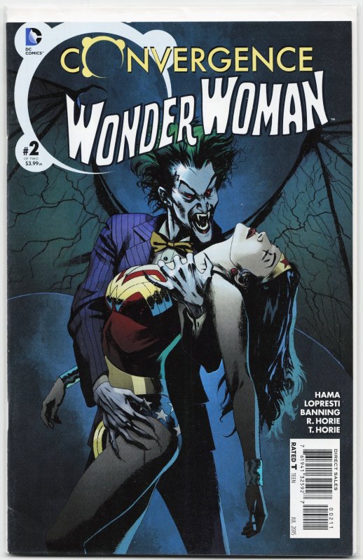 Convergence Wonder Woman #2 (DC Comics, 2015), raw, ungraded comic book — front cover