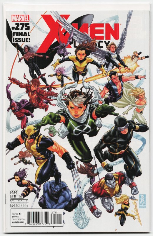 X-Men: Legacy #275 (Marvel Comics, 2012), raw, ungraded comic book — front cover