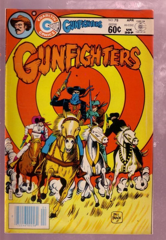 Gunfighters #78 (1983), raw comic book in VF condition — front cover