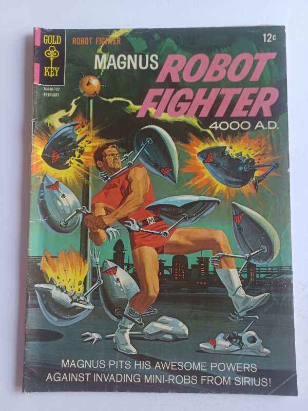 Magnus Robot Fighter #17 (Gold Key Comics, 1968), raw comic book in VG condition — front cover
