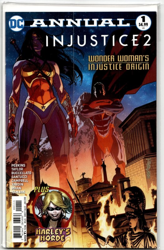Injustice 2 Annual #1 (2018), raw, ungraded comic book — front cover
