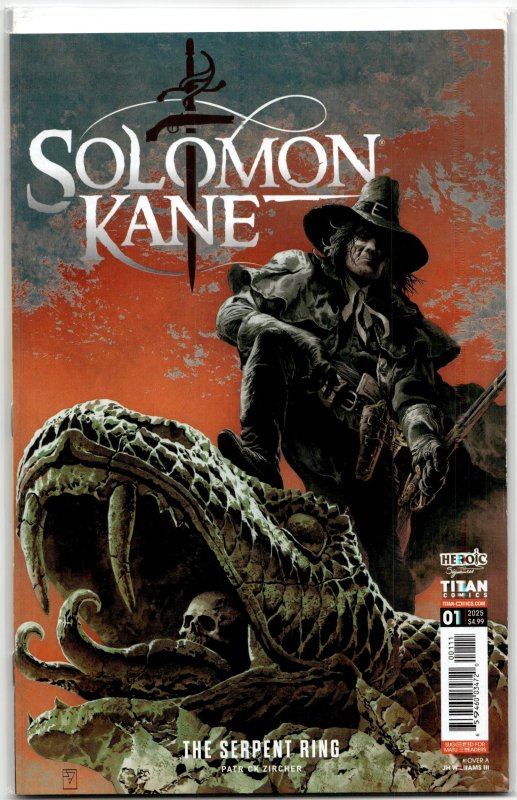 Solomon Kane: The Serpent Ring #1 (Marvel Comics, 2025), raw, ungraded comic book — front cover