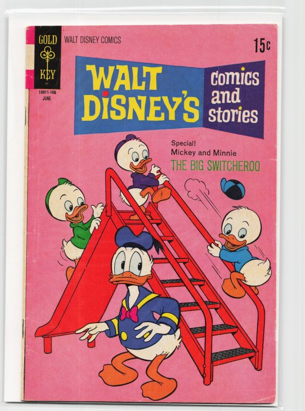 Walt Disney's Comics and Stories #369 (Gold Key, 1971), raw, ungraded comic book — front cover