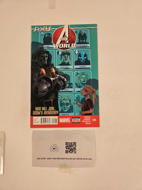 Avengers World #15 (Marvel Comics), raw comic book in NM condition — front cover