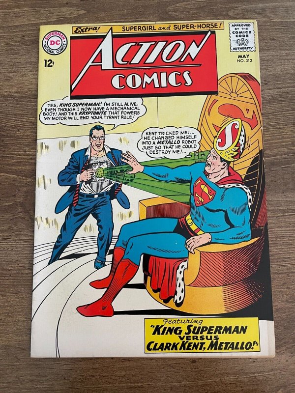 Action Comics #312 (DC Comics), raw comic book in VF/NM condition — front cover