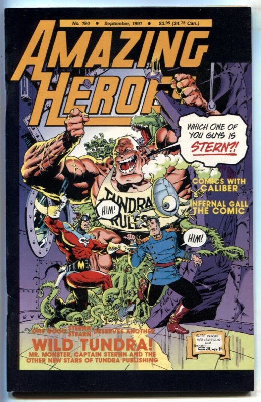 Amazing Heroes #194 (1991), raw, ungraded comic book — front cover