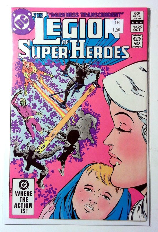 Legion of Super-Heroes #292 (DC Comics, 1982), raw, ungraded comic book — front cover