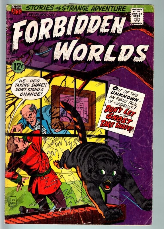 Forbidden Worlds #140-1966-Silver-Age Sci-Fi-Acg-Ghost Cvr-G G (American Comics Group), raw, ungraded comic book — front cover