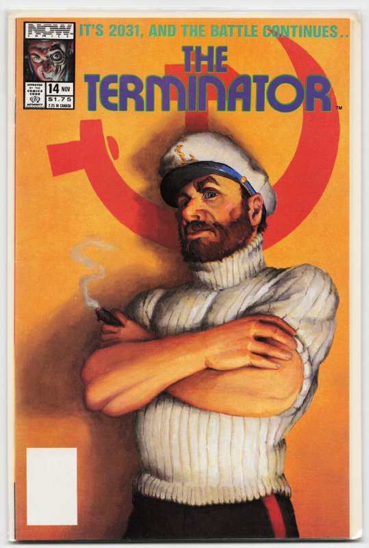 The Terminator #14 (Dark Horse Comics, 1989), raw, ungraded comic book — front cover