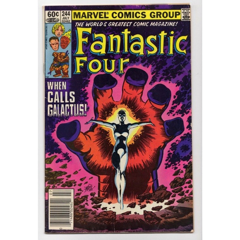 Fantastic Four #244 (Marvel Comics, 1982), raw comic book in VG/FN 5.0 condition — front cover