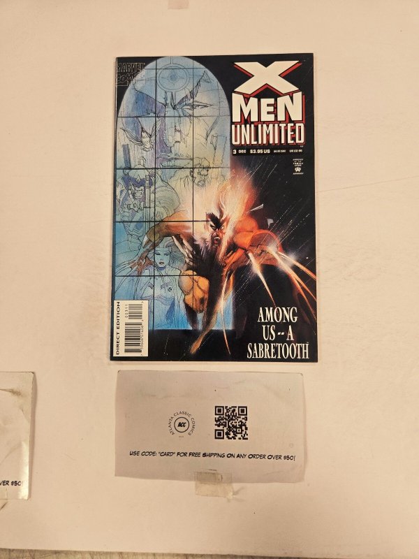 X-Men Unlimited #3 (Marvel Comics, 1993), raw comic book in NM condition — front cover