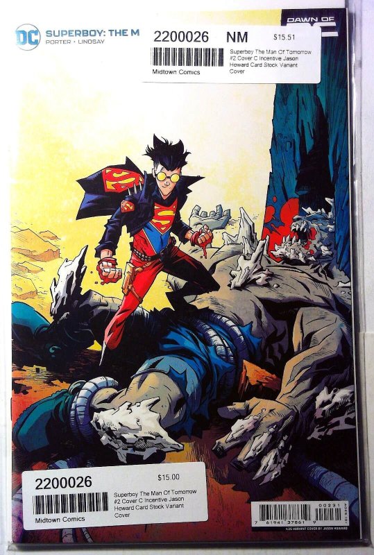 Superboy: Man Tomorrow #2 (DC Comics, 2023), raw, ungraded comic book — front cover