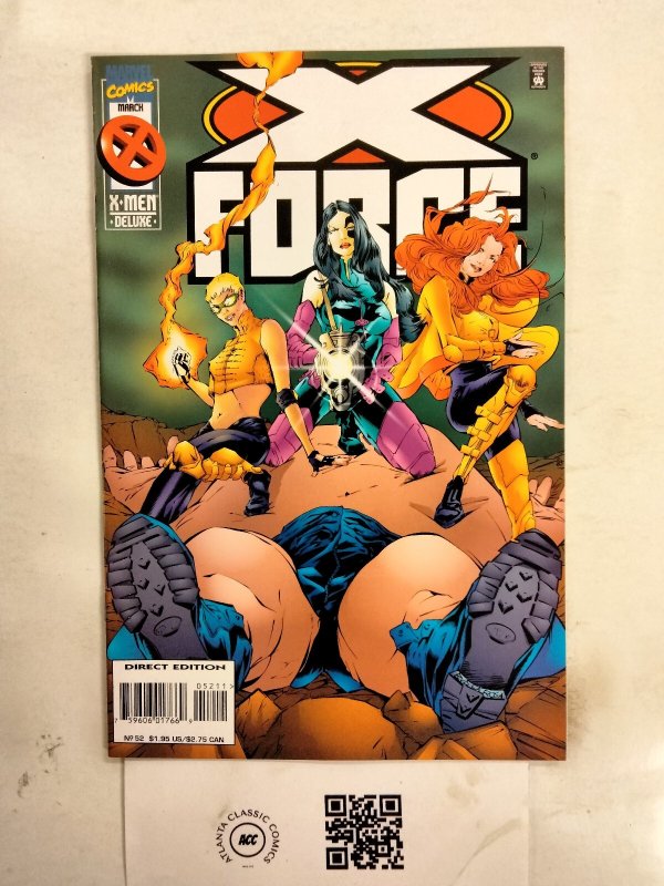 X_Force #52 (Marvel Comics), raw comic book in NM condition — front cover