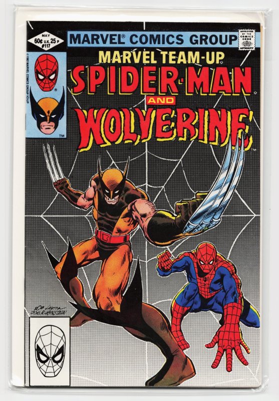 Marvel Team-Up #117 (Marvel Comics, 1982), raw, ungraded comic book — front cover