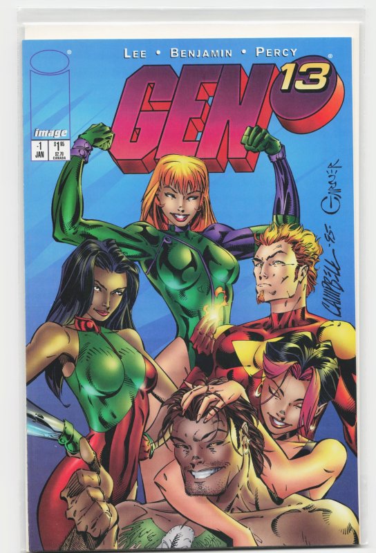 Gen 13 #-1 (Image Comics, 1997), raw, ungraded comic book — front cover