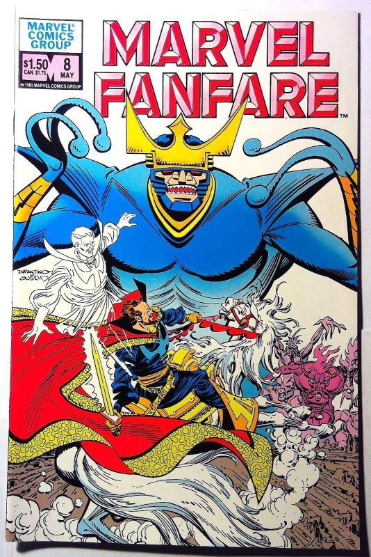Marvel Fanfare #8 (Marvel Comics, 1983), raw, ungraded comic book — front cover