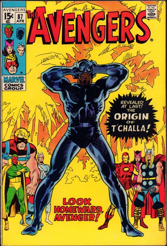 Avengers #87 (Marvel Comics, 1971), raw comic book in 8.0 condition — front cover