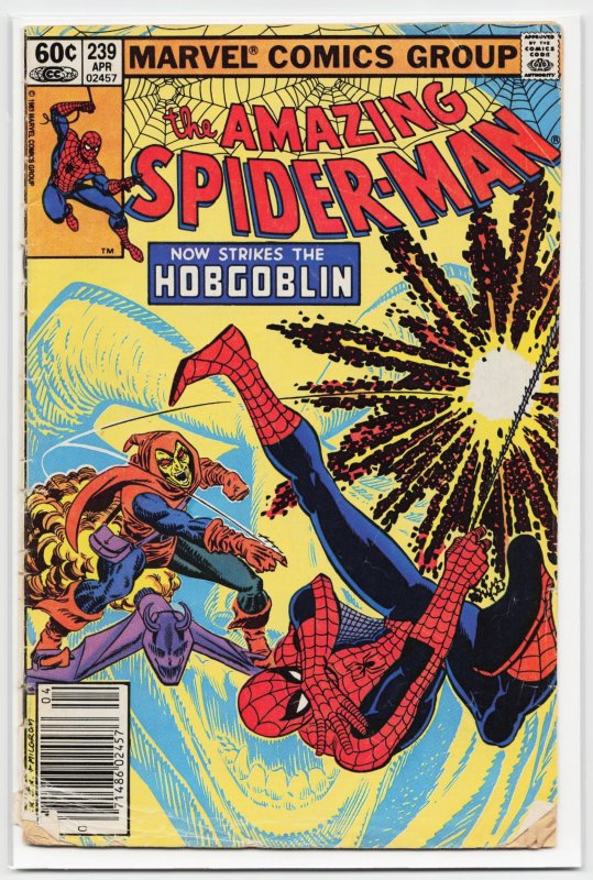 The Amazing Spider-Man #239 (Marvel Comics, 1983), raw, ungraded comic book — front cover