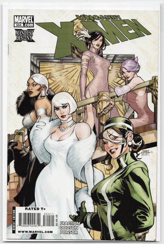 The Uncanny X-Men #504 (Marvel Comics, 2009), raw, ungraded comic book — front cover