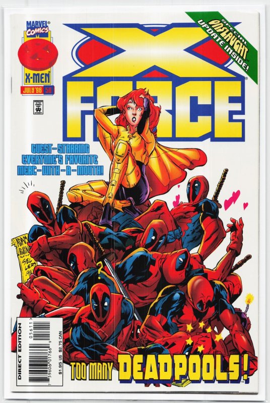 X-Force #56 (Marvel Comics, 1996), raw, ungraded comic book — front cover