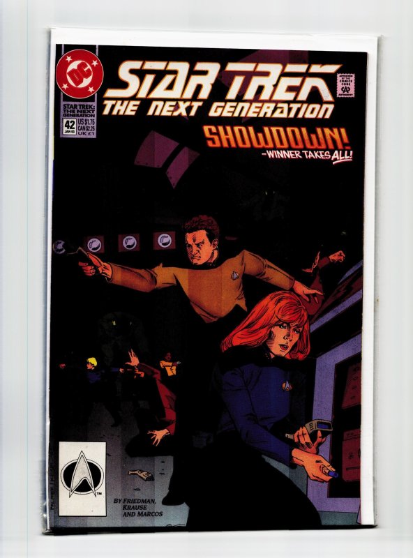 Star Trek: The Next Generation #42 (1993), raw, ungraded comic book — front cover