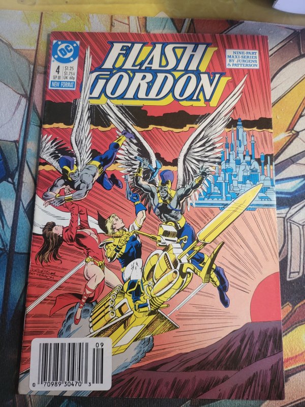 Flash Gordon #4 (Gold Key, 1988), raw, ungraded comic book — front cover