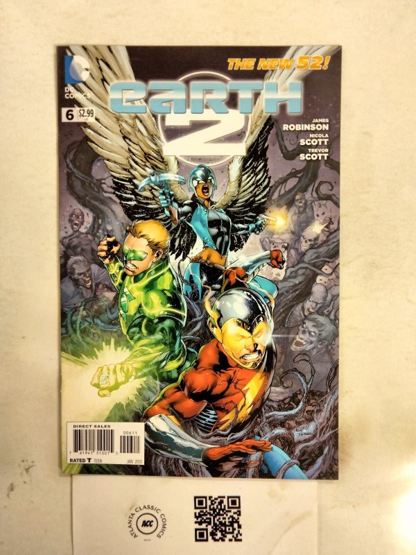 Earth 2 #6 (DC Comics), raw comic book in NM condition — front cover