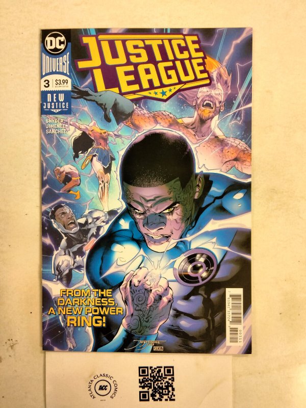 Justice League #3 (DC Comics), raw comic book in NM condition — front cover