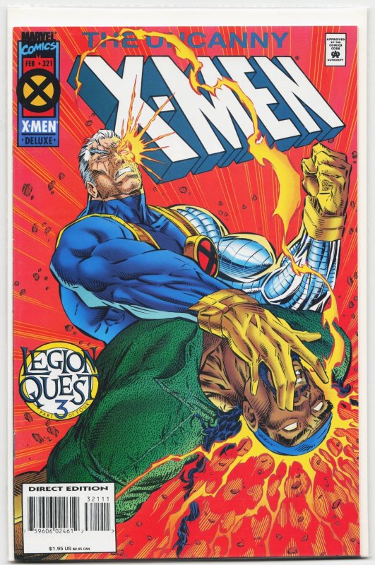 The Uncanny X-Men #321 (Marvel Comics, 1995), raw, ungraded comic book — front cover