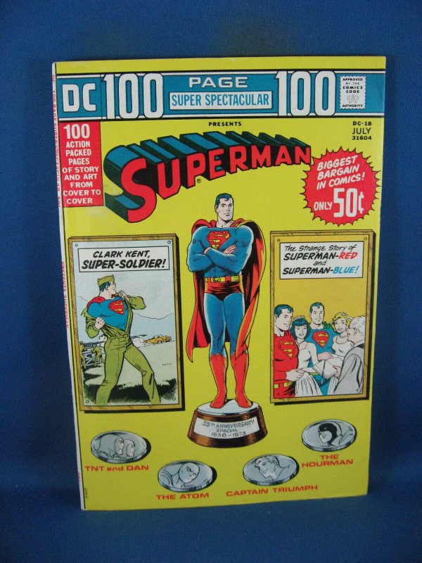Superman DC #18 (DC Comics, 1973), raw comic book in VF condition — front cover