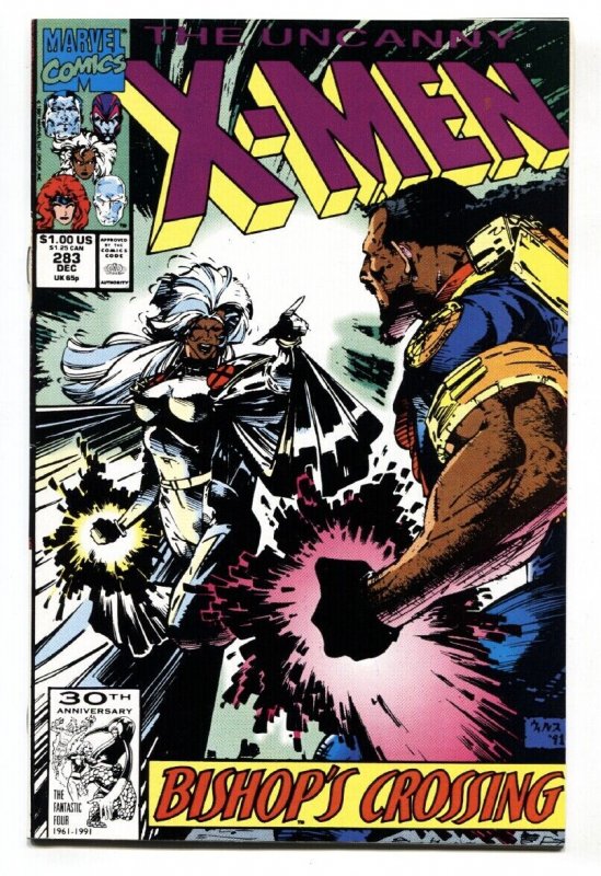 X-Men #283 (Marvel Comics, 1991), raw comic book in NM- condition — front cover