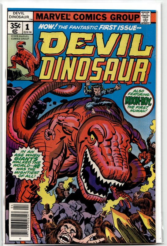 Devil Dinosaur #1 (Marvel Comics, 1978), raw, ungraded comic book — front cover