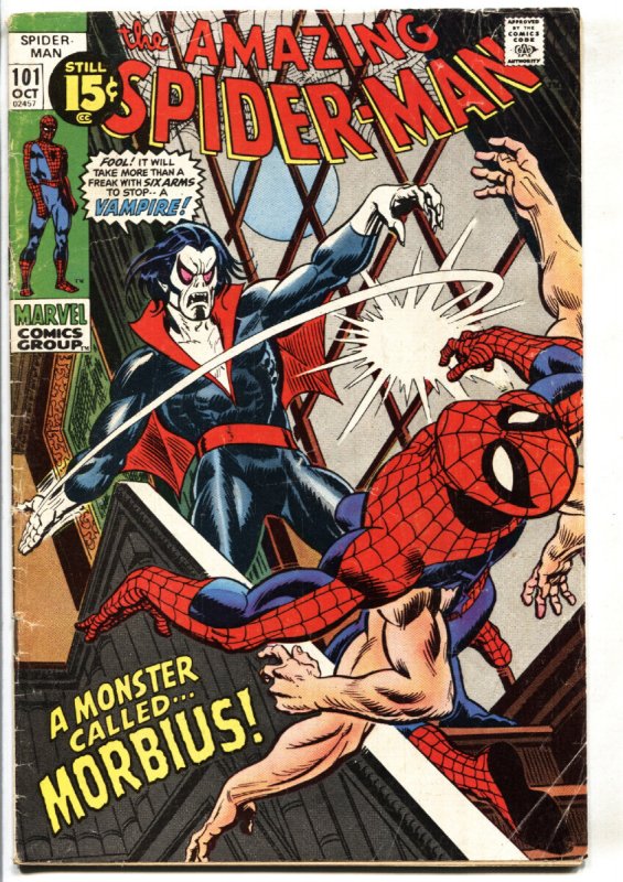 Amazing Spider-Man #101 - 1971 - Marvel - VG- - Comic Book (Marvel Comics, 1971), raw comic book in VG- condition — front cover