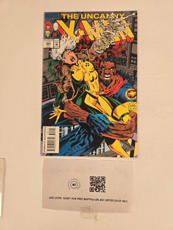 Uncanny X-Men #305 (Marvel Comics, 1993), raw comic book in NM condition — front cover