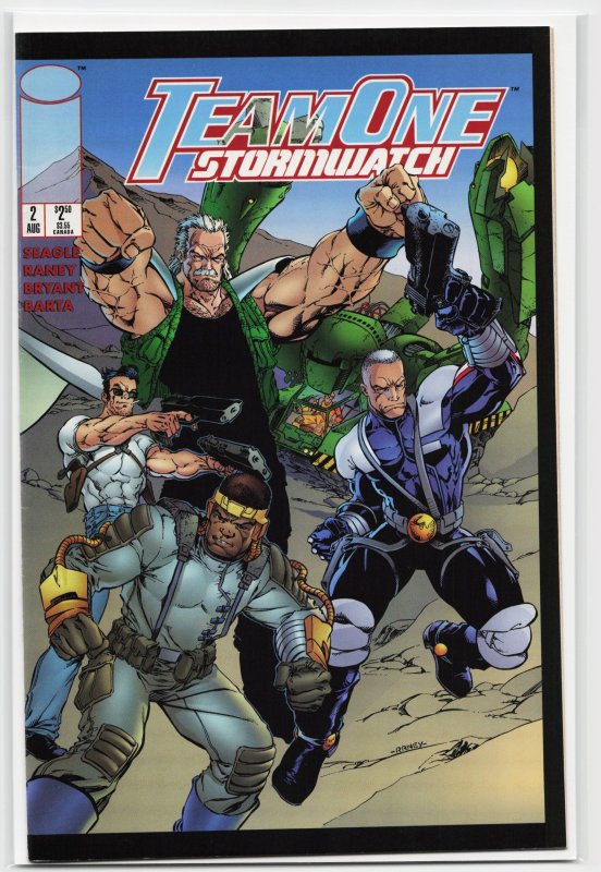 Team One: Stormwatch #2 (Image Comics, 1995), raw, ungraded comic book — front cover