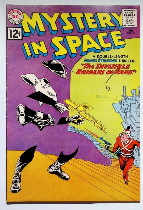 Mystery in Space #73 (DC Comics, 1962), raw, ungraded comic book — front cover